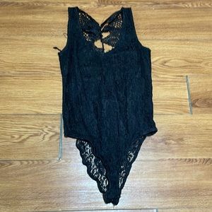 Black Lace Body Suit